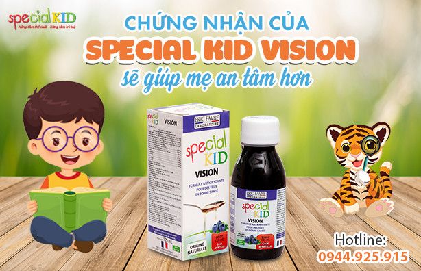 Chứng nhận của Special Kid Vision sẽ giúp mẹ an tâm hơn.