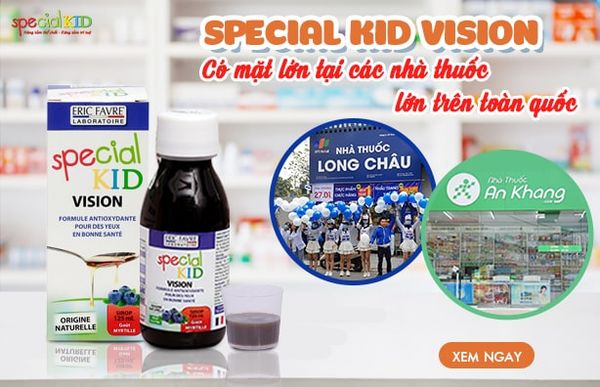 SPECIAL KID VISION CÓ MẶT TẠI CÁC NHÀ THUỐC LỚN TRÊN TOÀN QUỐC