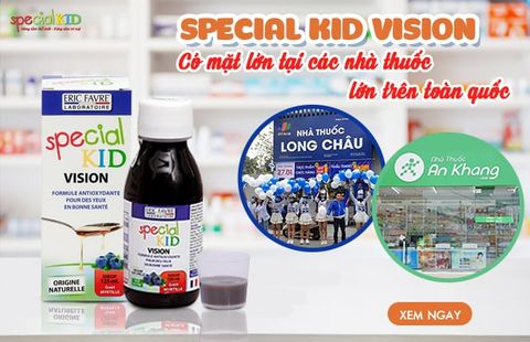 SPECIAL KID VISION CÓ MẶT TẠI CÁC NHÀ THUỐC LỚN TRÊN TOÀN QUỐC.