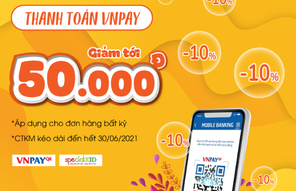 CHƯƠNG TRÌNH ƯU ĐÃI – GIẢM 10% KHI QUÉT MÃ VNPAY