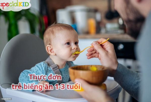 Thực đơn cho trẻ biếng ăn từ 1-3 tuổi