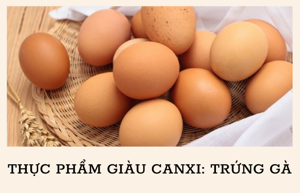 Trứng gà giàu canxi cho trẻ