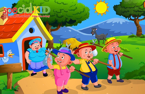Nhấn vào ảnh để phóng to 3 chú heo con| Special Kid