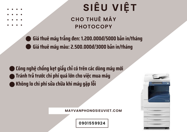 Cho thuê máy photocopy tại Đồng Nai