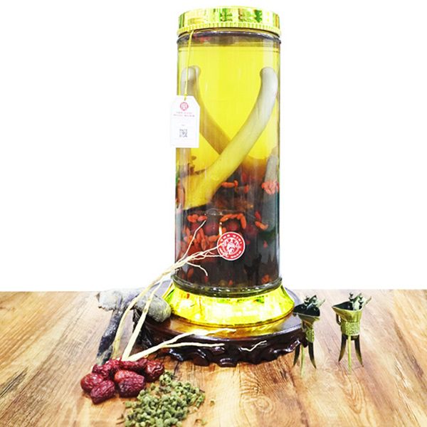 Hình ảnh bình nhung hươu bổ thận 7,8 lít chất lượng tại Thegioiruoungam.com
