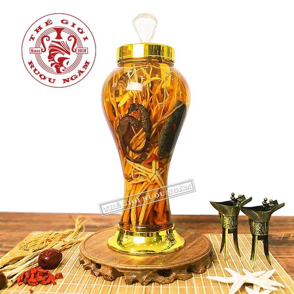 Hình ảnh sản phẩm Bình rượu cá ngựa 2 lít tại Thế Giới Rượu Ngâm