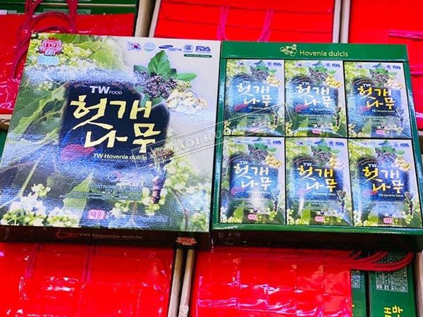 Hình ảnh sản phẩm Nước uống mát gan giải độc Taewoong-TW Hovenia Dulcis chính hãng Hàn Quốc.