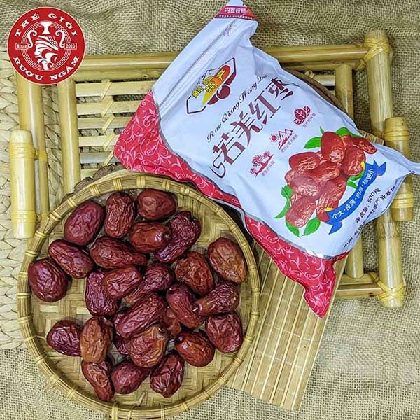 Táo Đỏ Tân Cương Ruo Qiang Sấy Khô 1kg 2 Túi - Thegioiruoungam.com