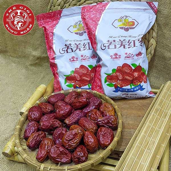 Táo Đỏ Tân Cương Ruo Qiang Sấy Khô 1kg 2 Túi - Thegioiruoungam.com