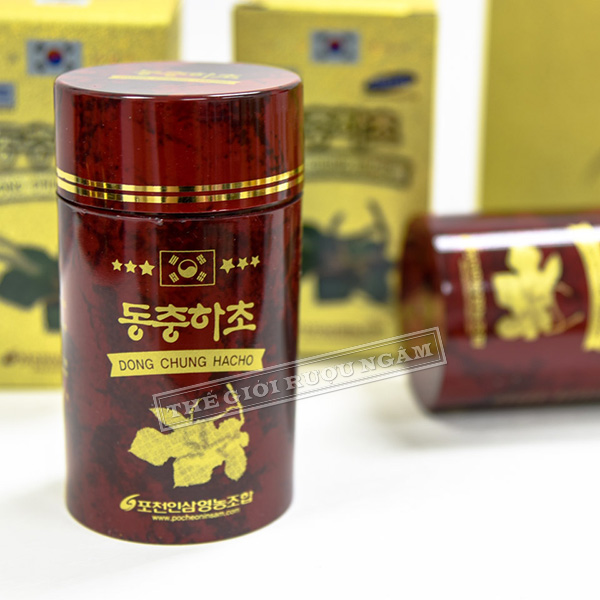 Hình ảnh Đông trùng hạ thảo dạng viên nén Pocheon hộp 2 lọ x 100g chính hãng Hàn Quốc