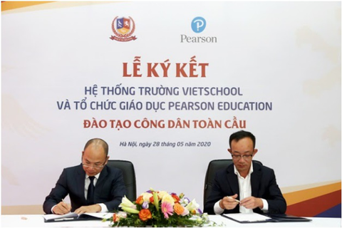 Báo VnExpress: Trường Vietschool hợp tác với Tổ chức Giáo dục Pearson, Anh