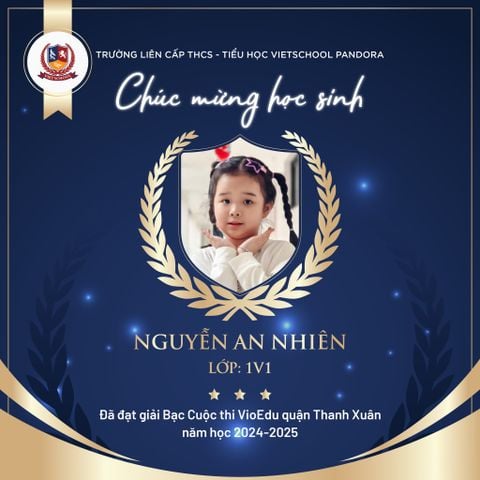 CHÚC MỪNG VIETSCHOOLERS TỎA SÁNG TẠI CUỘC THI VIOEDU QUẬN THANH XUÂN