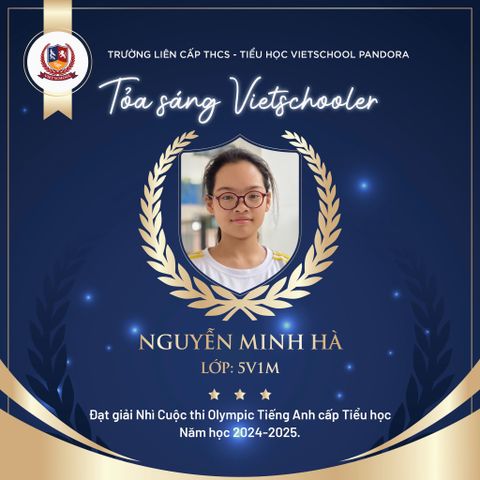 VIETSCHOOLERS TỎA SÁNG TẠI CUỘC THI OLYMPIC TIẾNG ANH QUẬN THANH XUÂN
