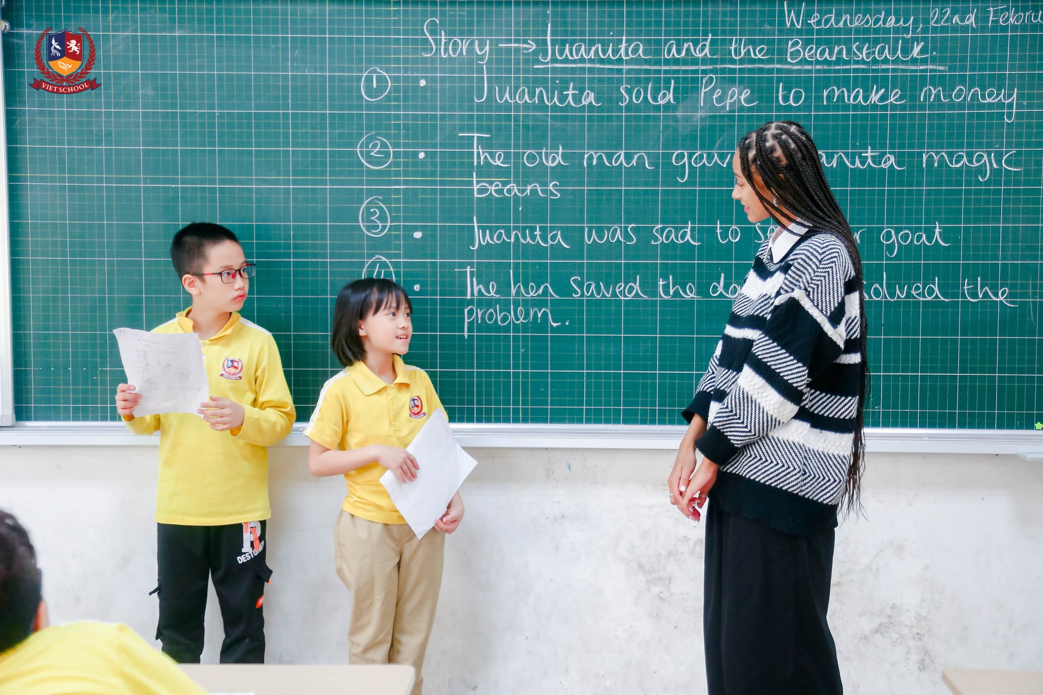 Lớp học không biên giới” ở Trường THCS Quang Trung