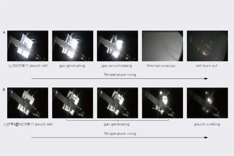 Pin kim loại Lithium được tích hợp chất chống cháy