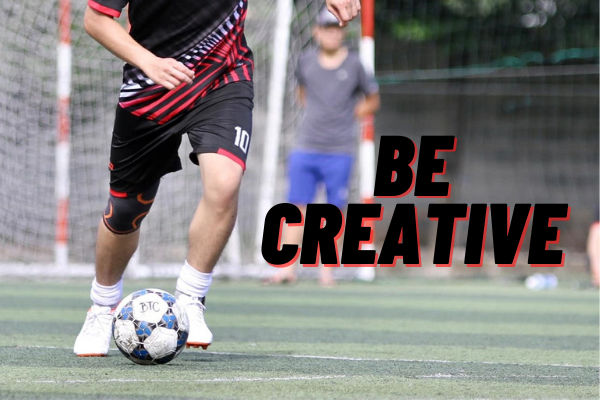 kiến tạo bóng, be creative