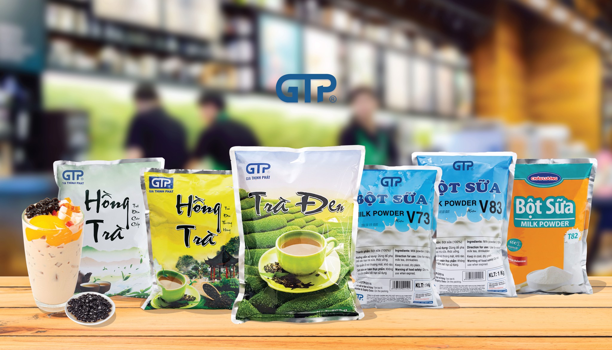 Các loại trà pha trà sữa và bột sữa được chủ quán ưa chuộng nhất tại GTP