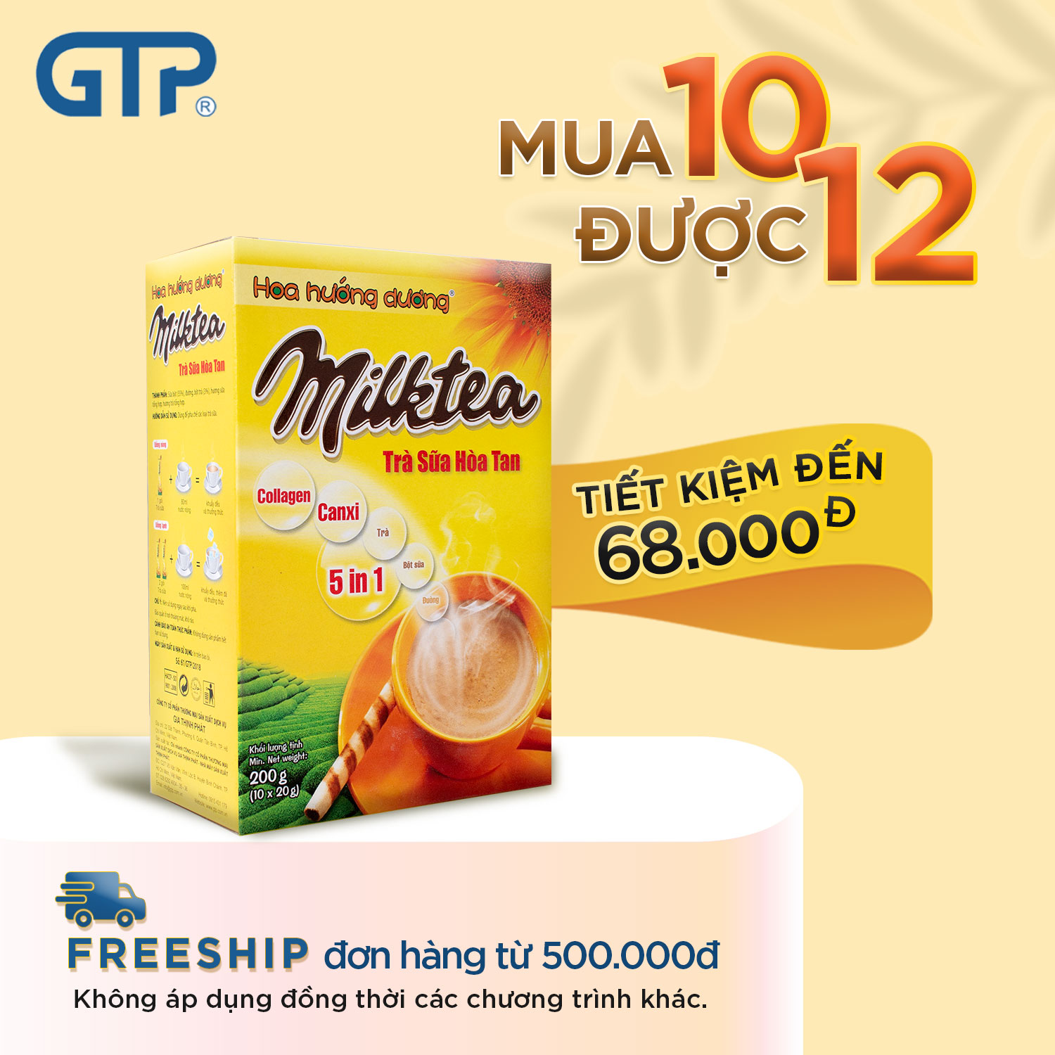 MUA 10 ĐƯỢC 12 - TIẾT KIỆM NGAY ĐẾN 68.000Đ!