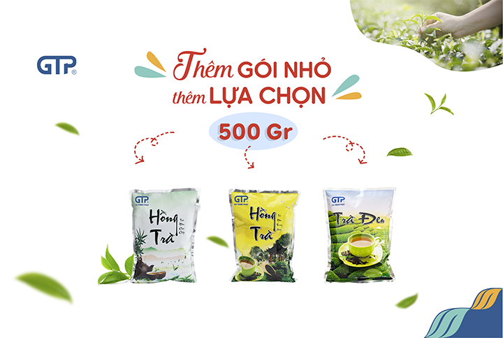 DÒNG SẢN PHẨM TRÀ ĐEN GTP: THÊM GÓI NHỎ, THÊM LỰA CHỌN