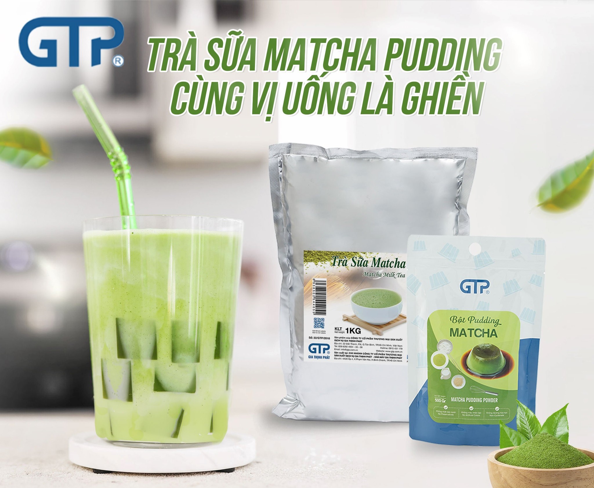 Cách nấu trà sữa matcha bằng bột sữa hòa tan matcha GTP