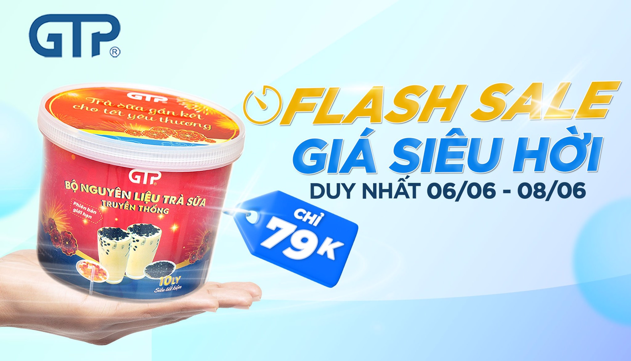 Hấp dẫn chưa từng có: set nguyên liệu tự pha trà sữa truyền thống chỉ 79k!