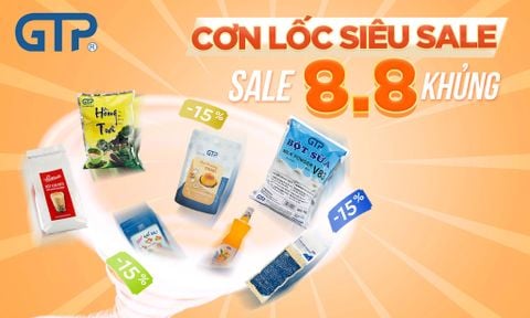 8/8 “Ngày đẹp - Sale đẹp”: Giảm 15% toàn bộ nguyên liệu và miễn phí giao hàng!