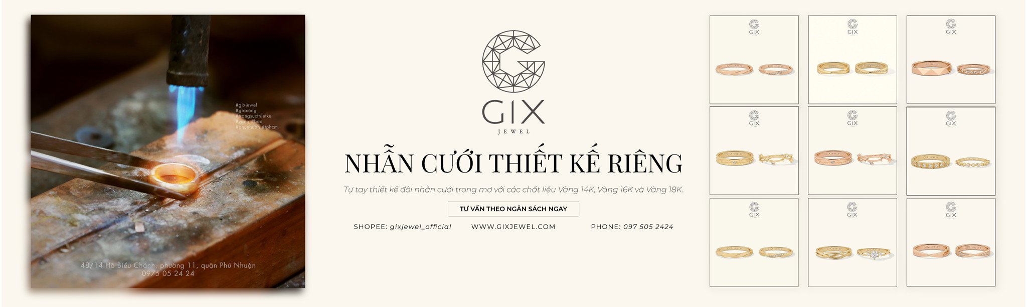 Nhẫn Cưới Dưới 10 Triệu