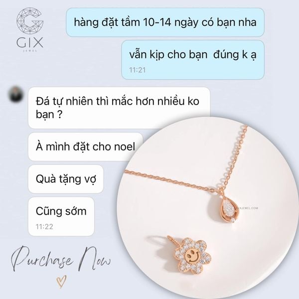 BST dây chuyền nữ