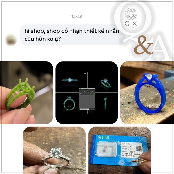 nhẫn cầu hôn bằng vàng hay bạc