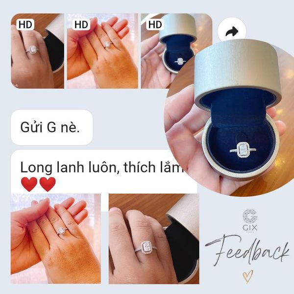 nhẫn cầu hôn bằng vàng hay bạc