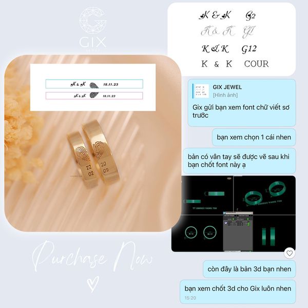 thiết kế nhẫn cưới theo yêu cầu