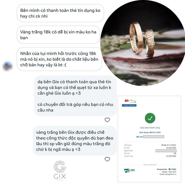 mua nhẫn cưới trả góp