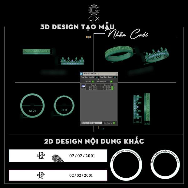 nhẫn đính hôn và nhẫn cưới khác nhau không