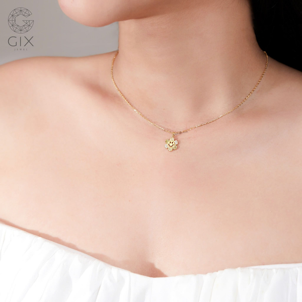 dây chuyền vàng hồng