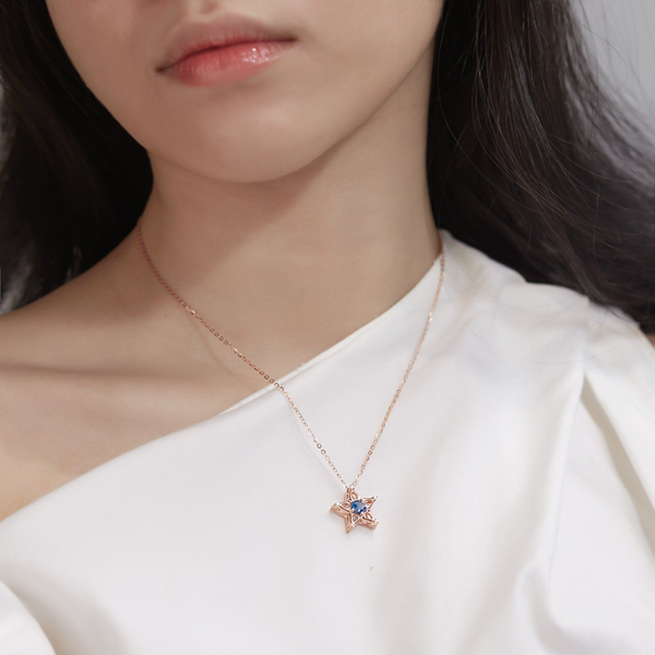 dây chuyền vàng hồng