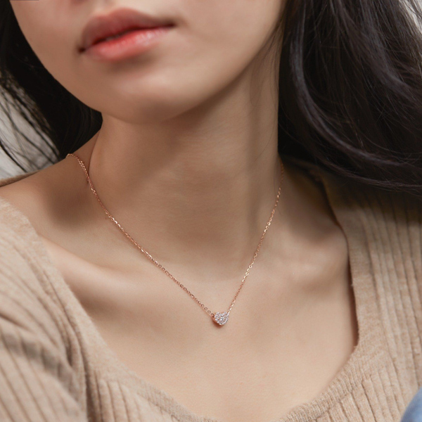 dây chuyền vàng hồng