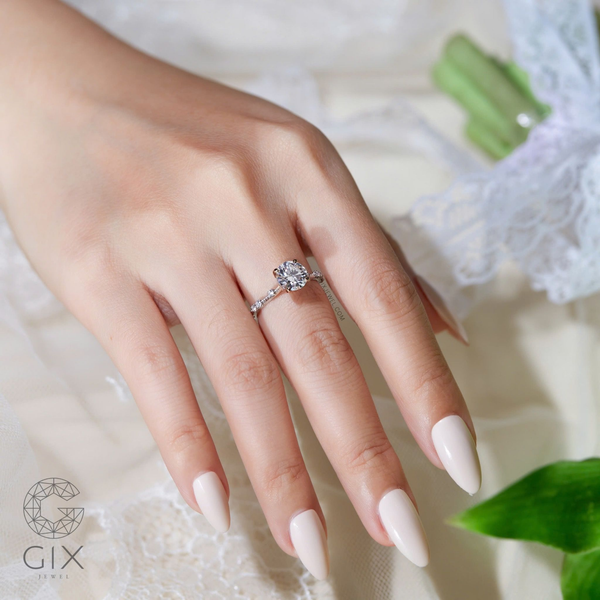 nhẫn cầu hôn đơn giản