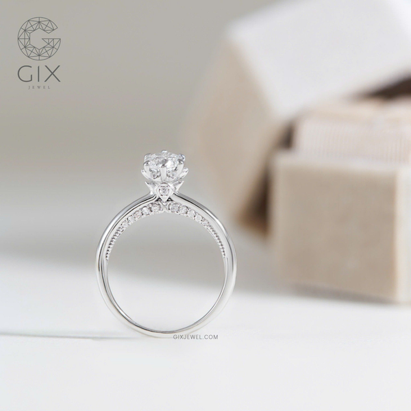 nhẫn cầu hôn đơn giản