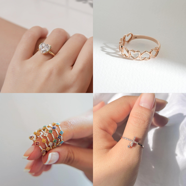 các kiểu nhẫn nữ
