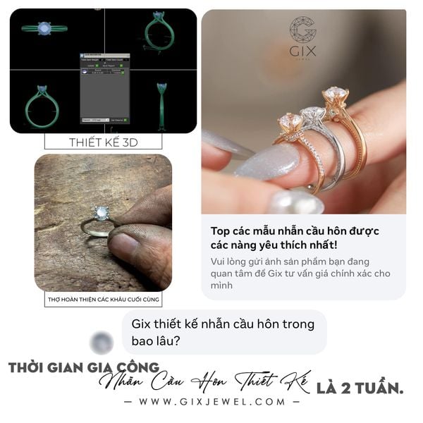 nhẫn cầu hôn vàng 18k giá bao nhiêu