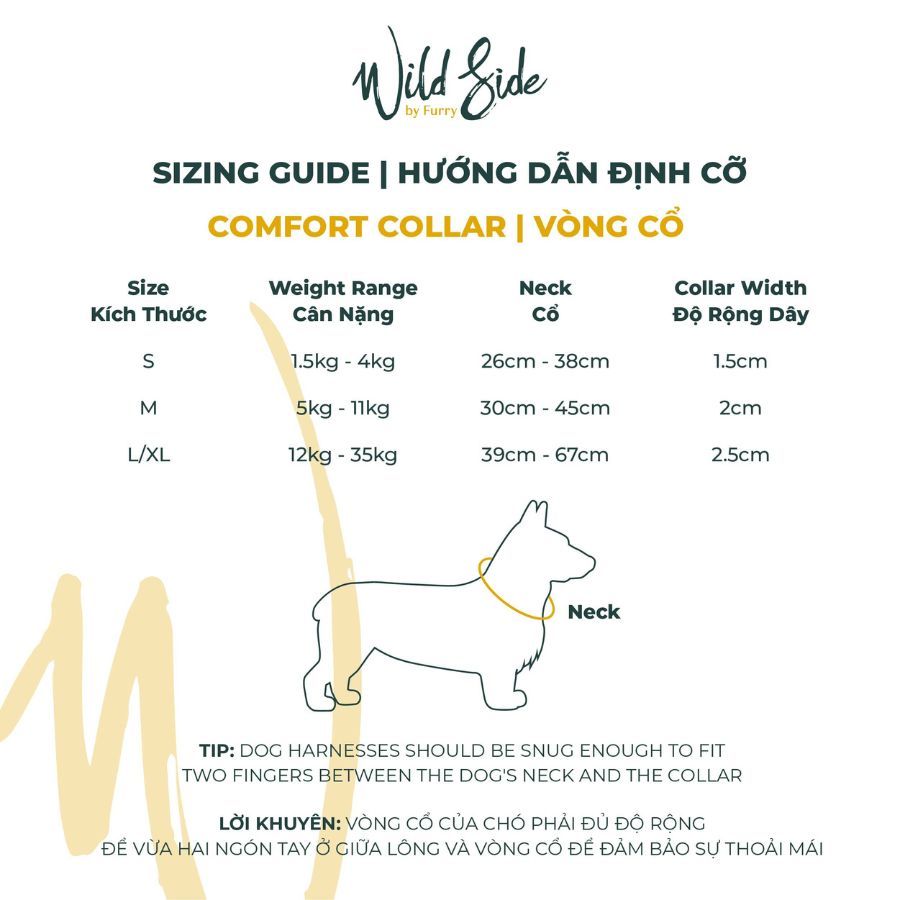 WILD SIDE COLLAR SIZE GUIDE