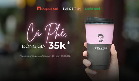 CÀ PHÊ JUICETIN ĐỒNG GIÁ 35K