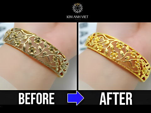 6 cách làm sáng trang sức vàng đơn giản giúp bảo quản vàng 18k