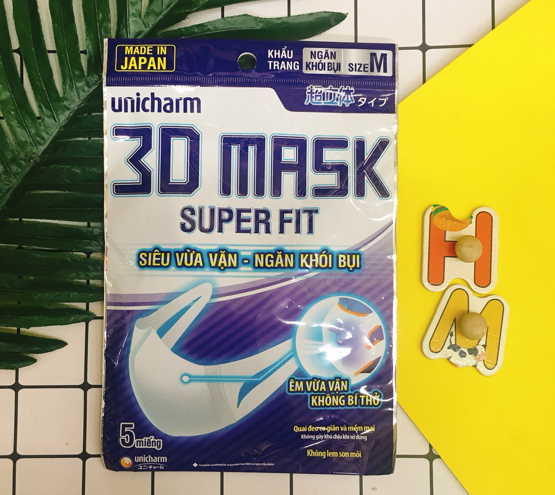 Unicharm 3D Mask Superfit - Review các dòng khẩu trang 3D hot nhất của Unicharm