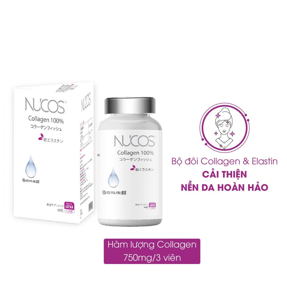 Viên Uống Collagen 100% Ngăn Ngừa Lão Hóa Da NUCOS COLLAGEN 100% FOR ANTI AGING