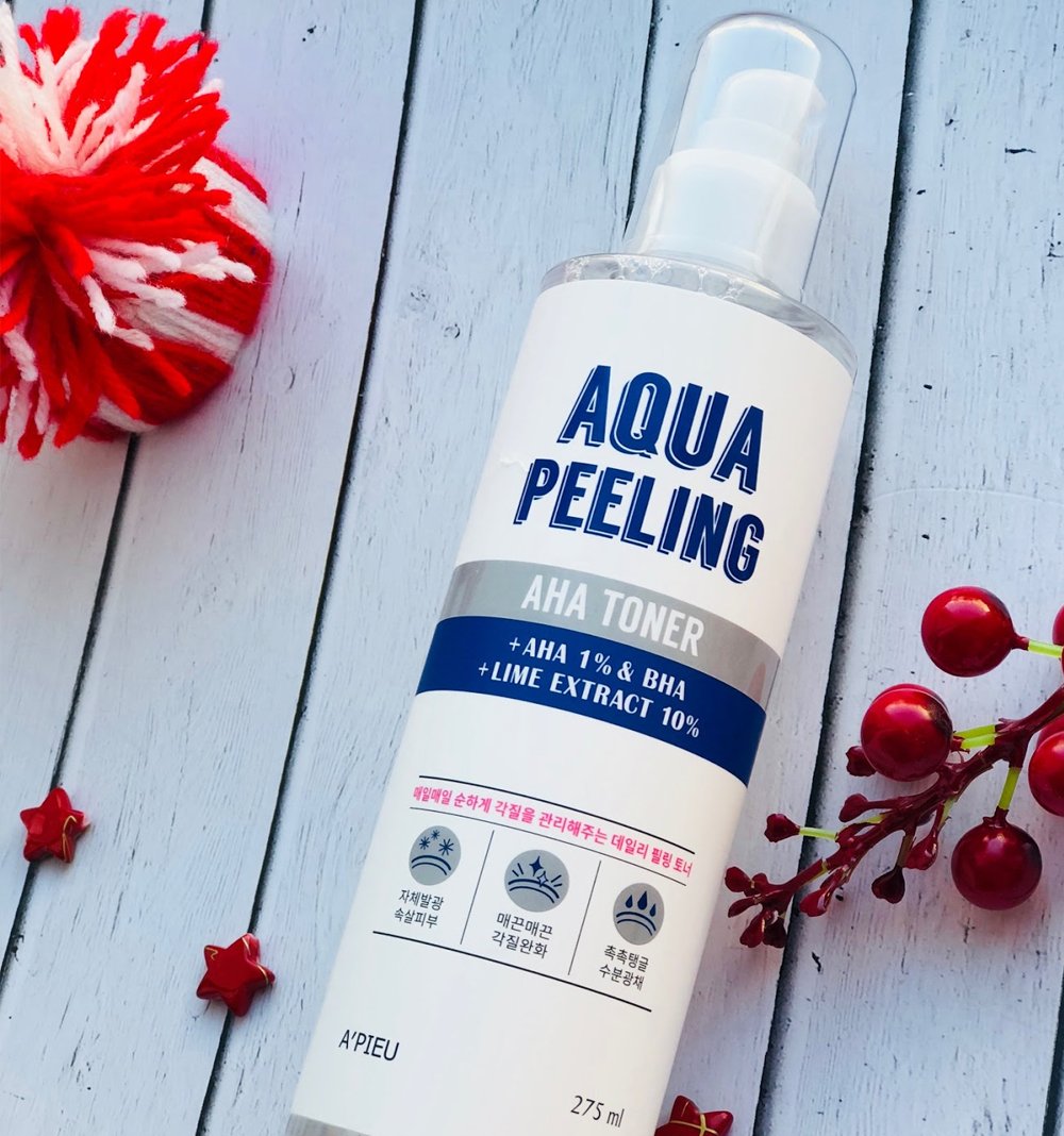A'pieu Aqua Peeling Aha Toner - Review top 7 sản phẩm AHA hot nhất