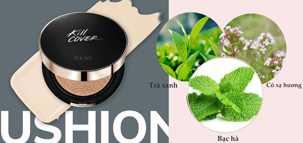 Phấn Nước Kiềm Dầu Lâu Trôi CLIO KILL COVER FIXER CUSHION