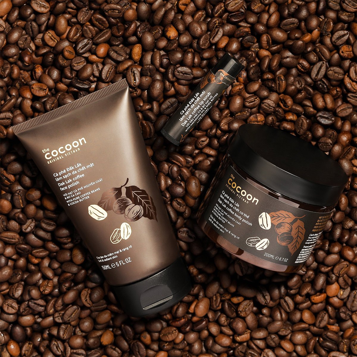 Combo Làm Sạch Cà Phê Đắk Lắk COCOON COMBO DAKLAK COFFEE