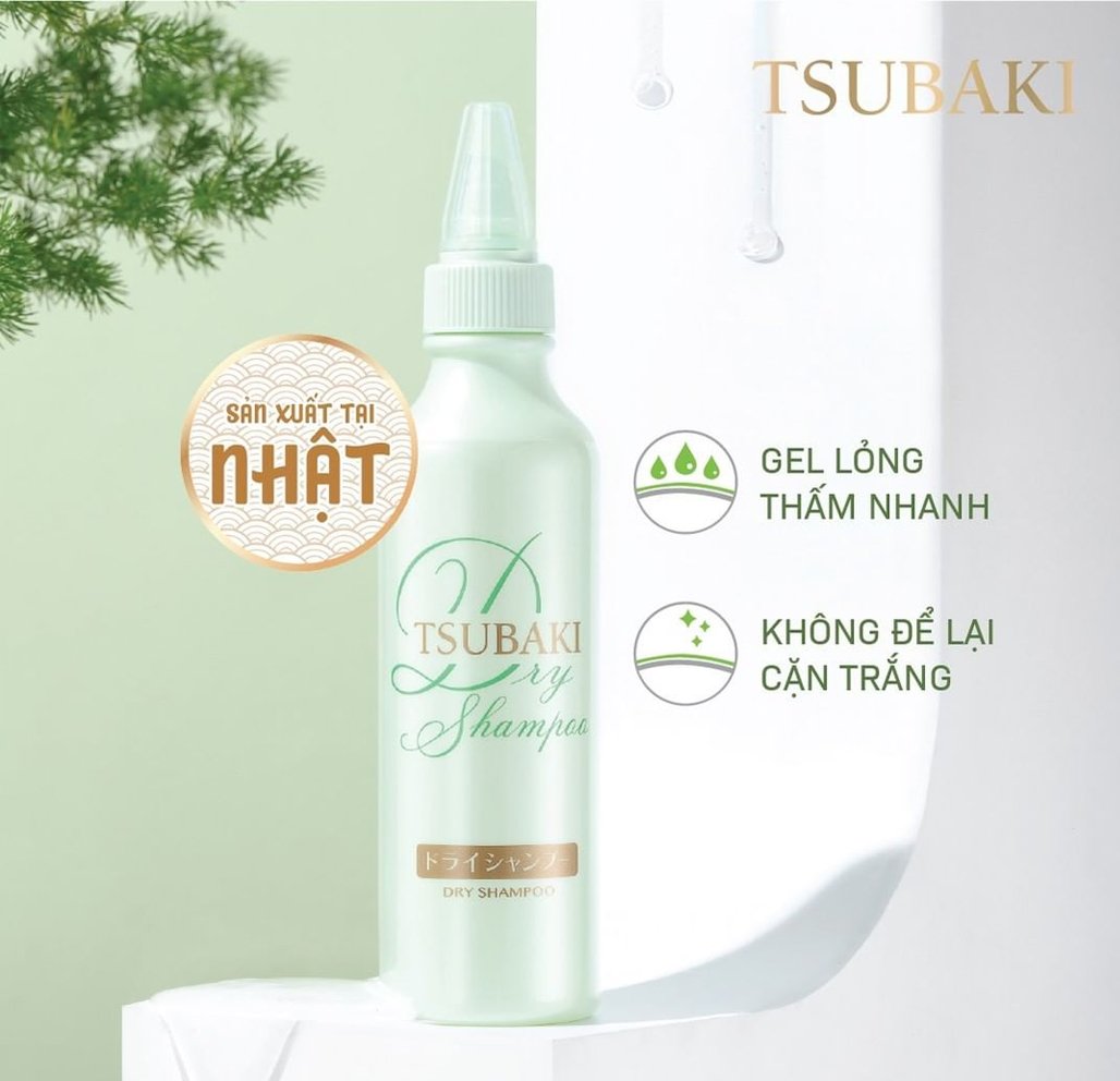 Dầu gội thô Tsubaki Dry Shampoo