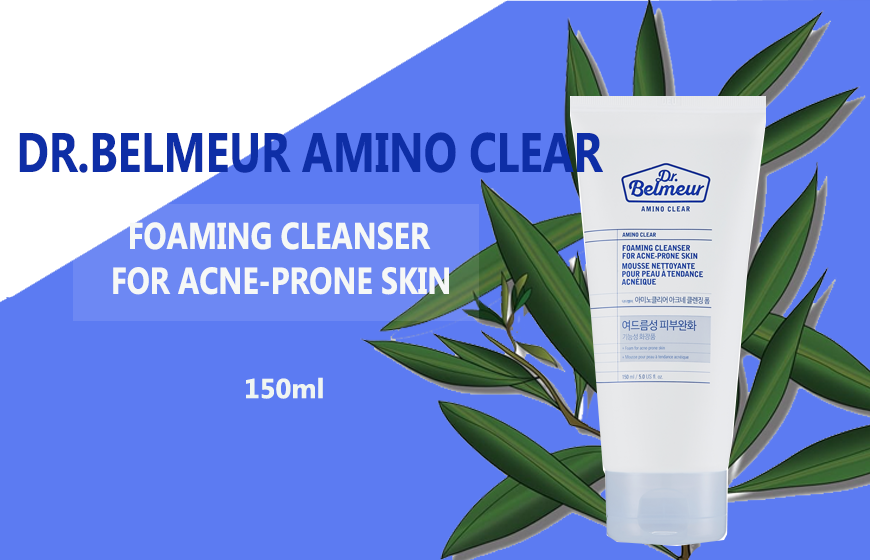 sữa tắm DR.BELMEUR AMINO CLEAR FOAMING CLEANSER FOR ACNE-P RONE SKIN